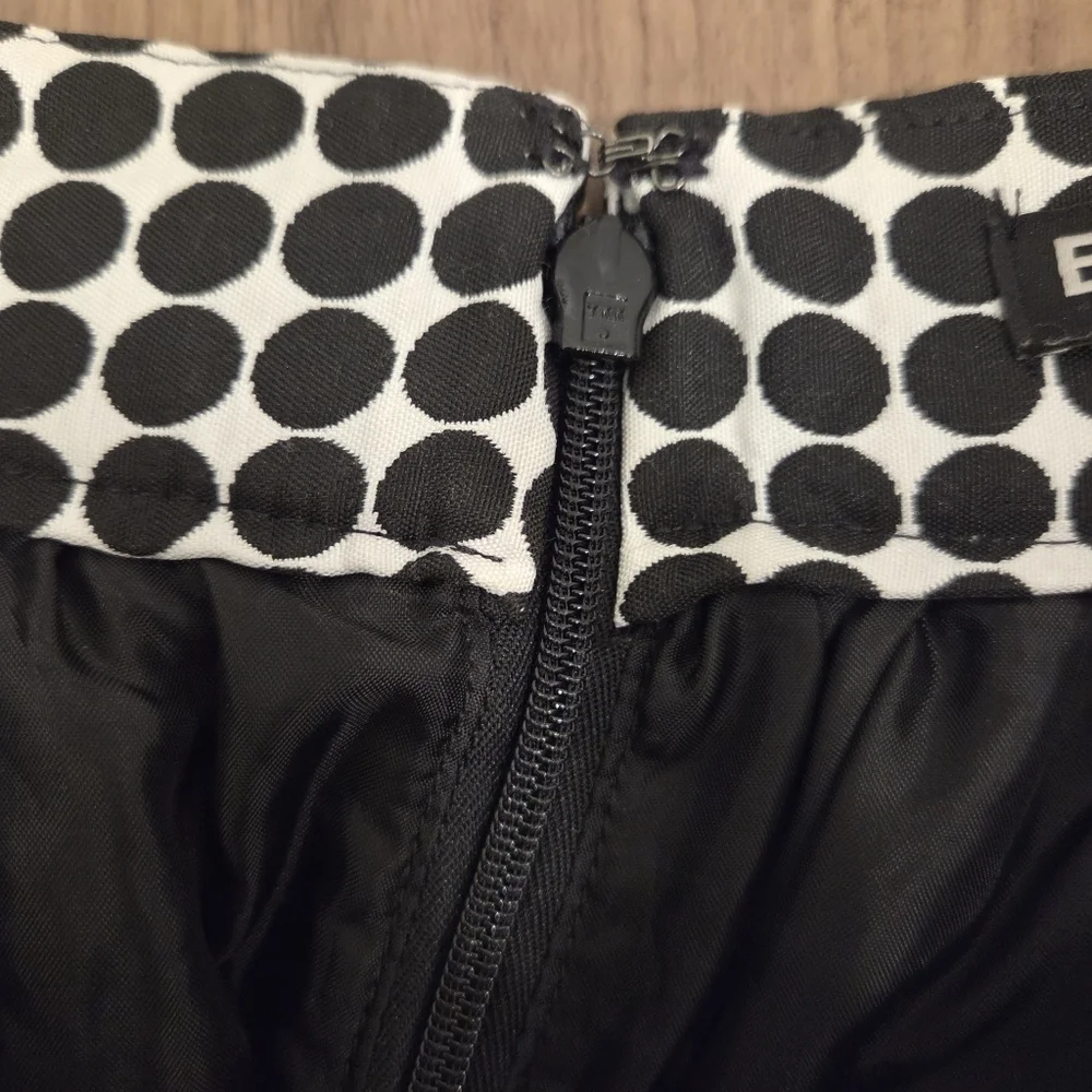 Express Polka Dot Mini Circle Skirt With Pockets Size 2 26" Waist - Picture 7 of 7